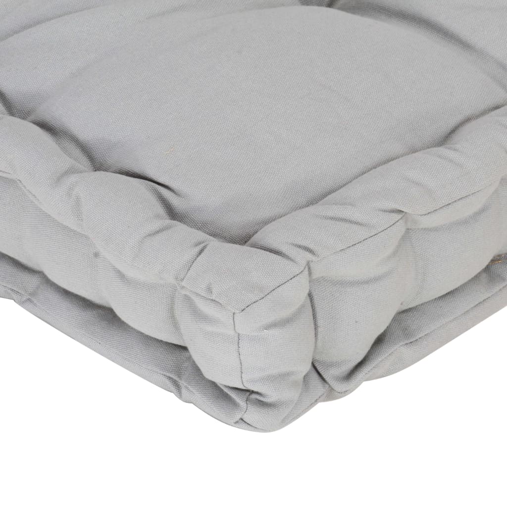 Palettenkissen Baumwolle 120×40×7 cm Grau