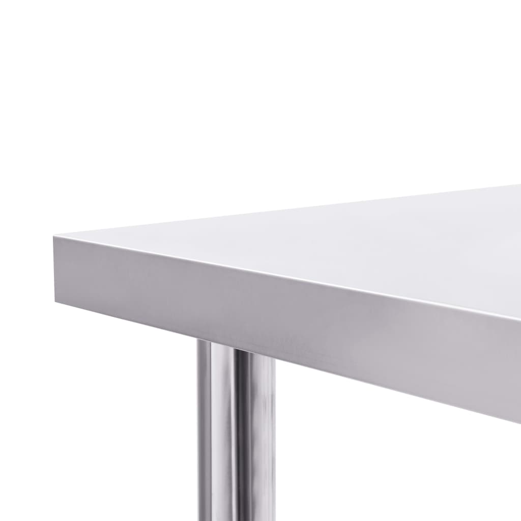 Kitchen Work Table 80 x 60 x 85 cm Stainless Steel