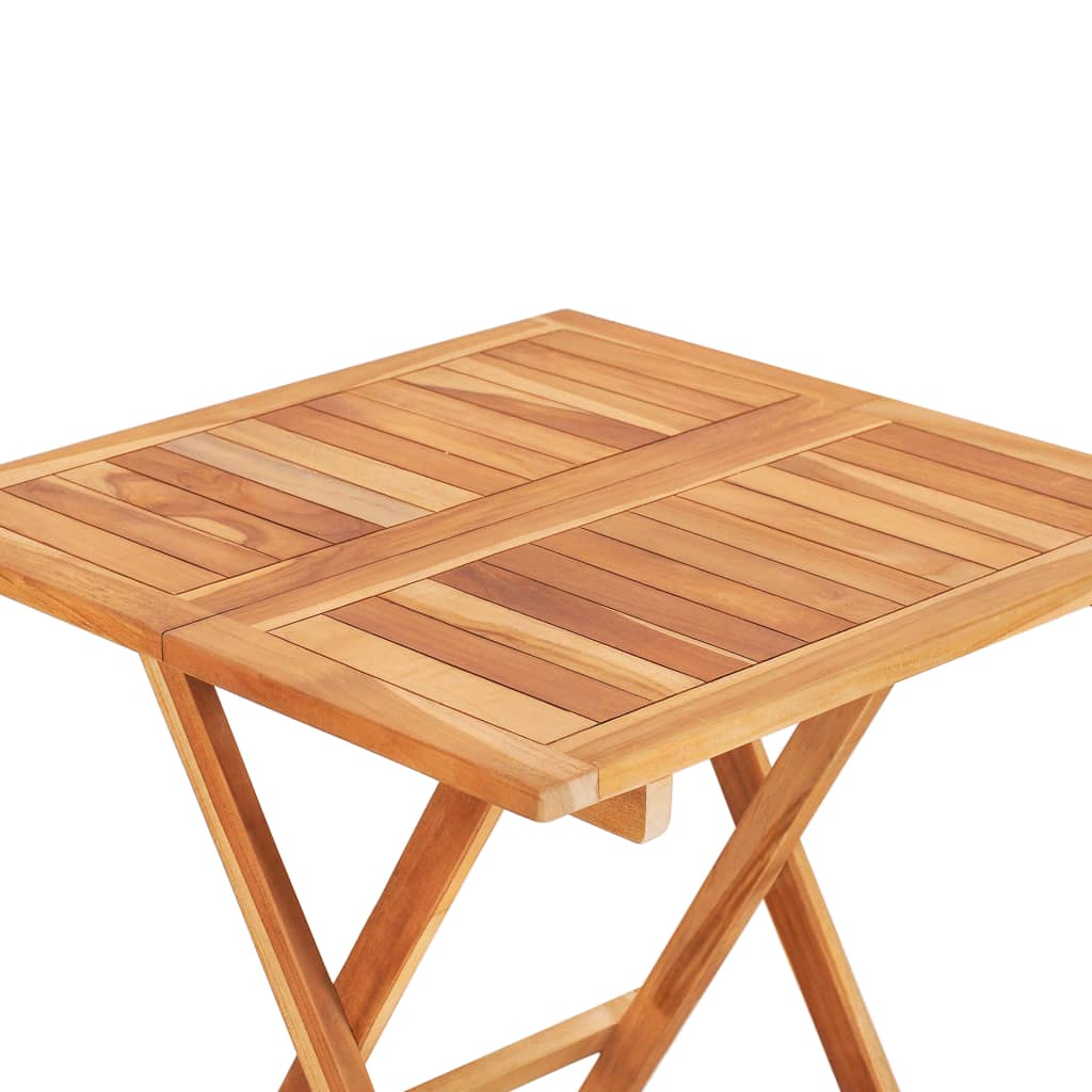 Bistro Table Foldable 60x60x65 cm Solid Teak Wood