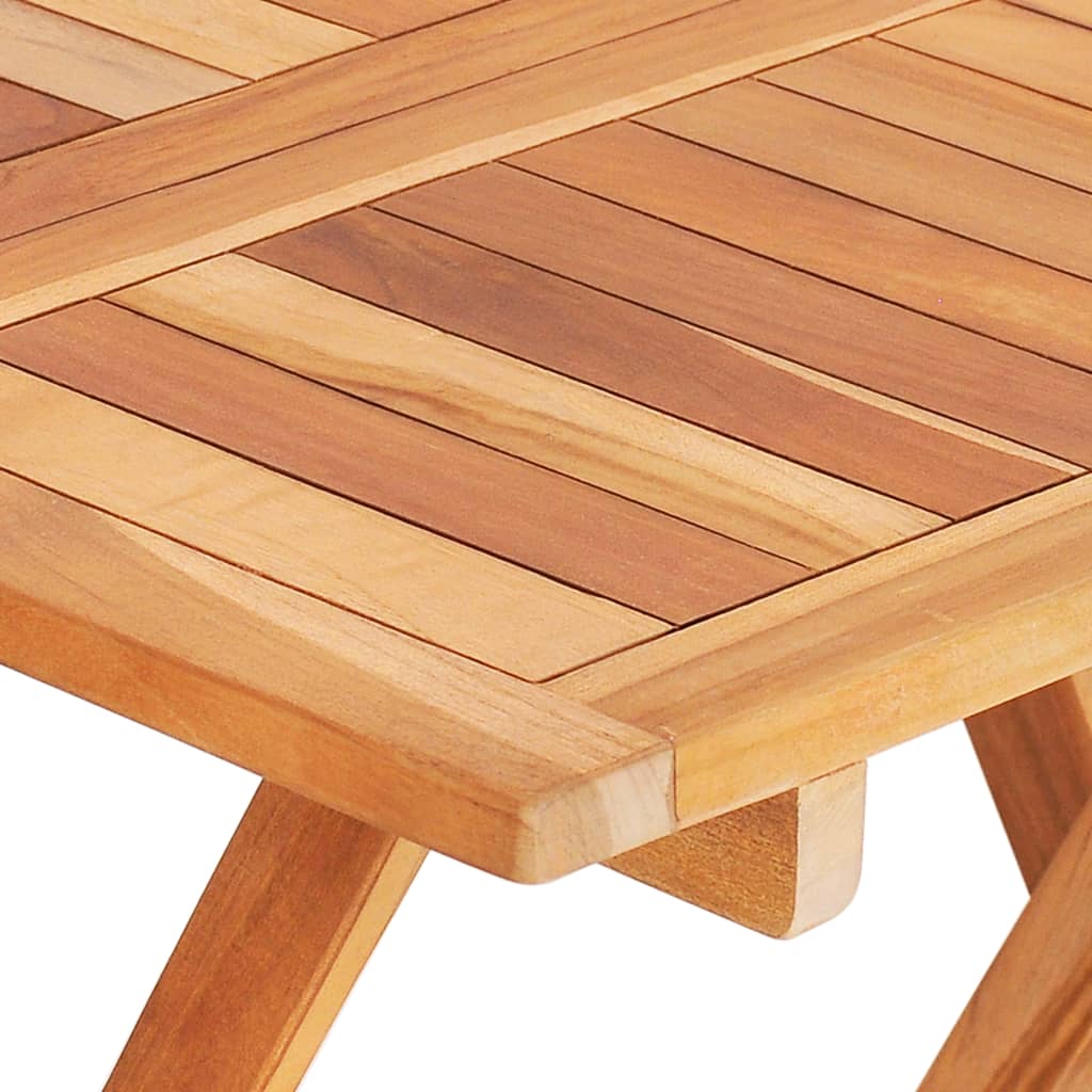 Bistro Table Foldable 60x60x65 cm Solid Teak Wood