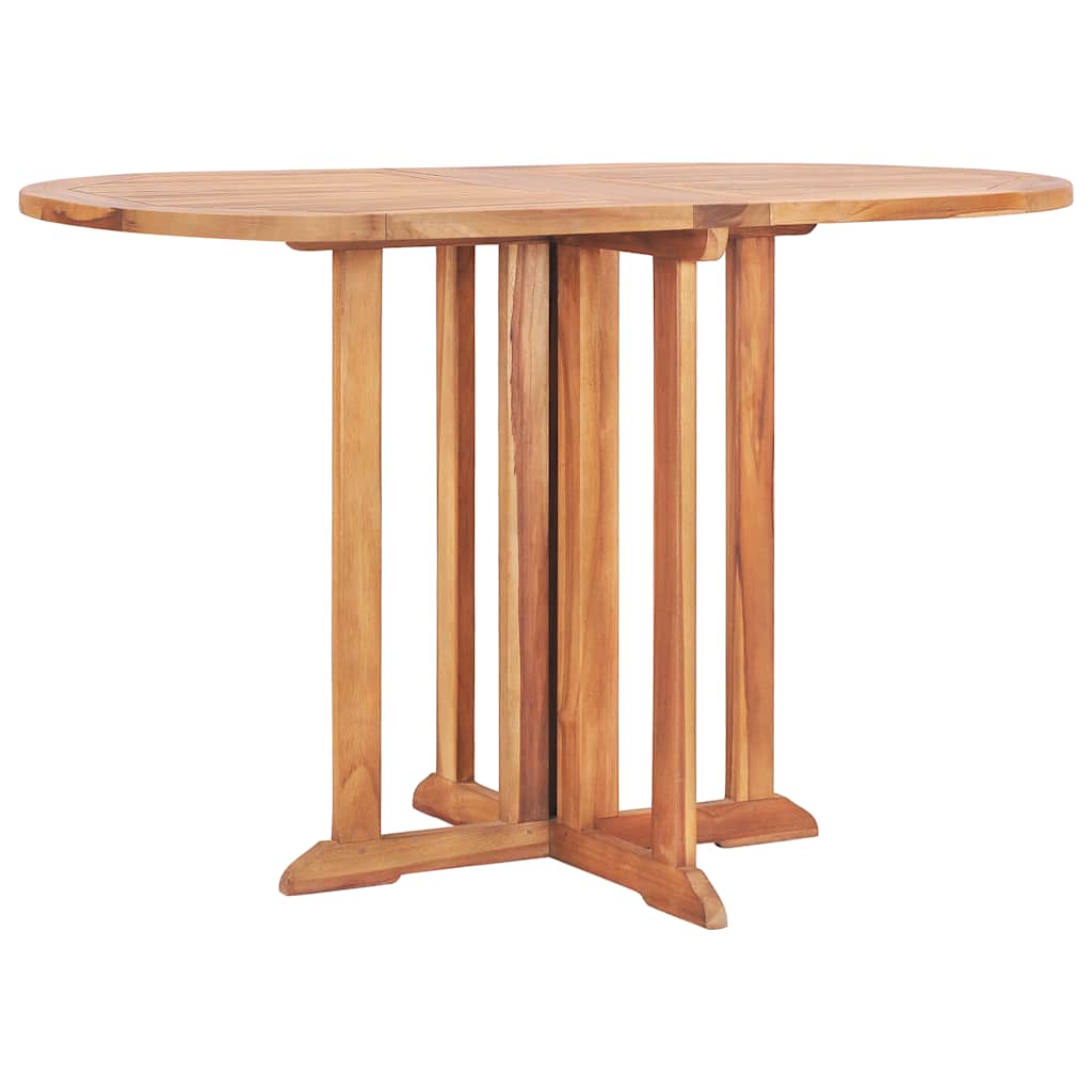 Garden Table Butterfly Foldable 120x70x75 cm Teak Solid Wood