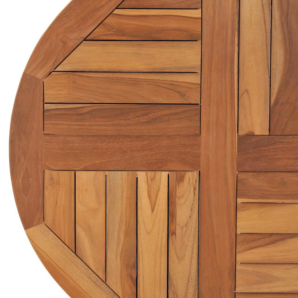 Table top solid wood teak round 2.5 cm 70 cm