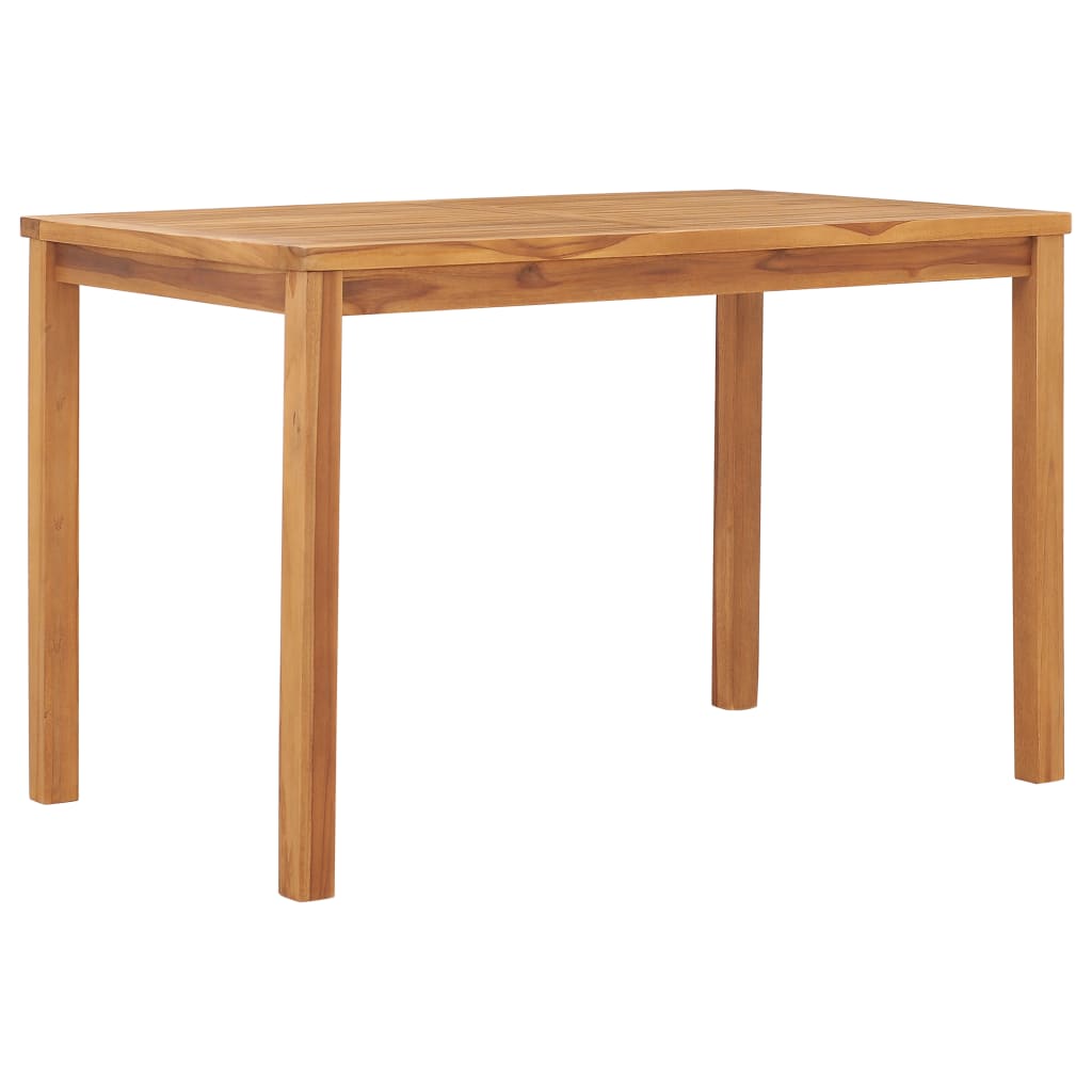 Garden dining table 120x70x77 cm solid teak wood