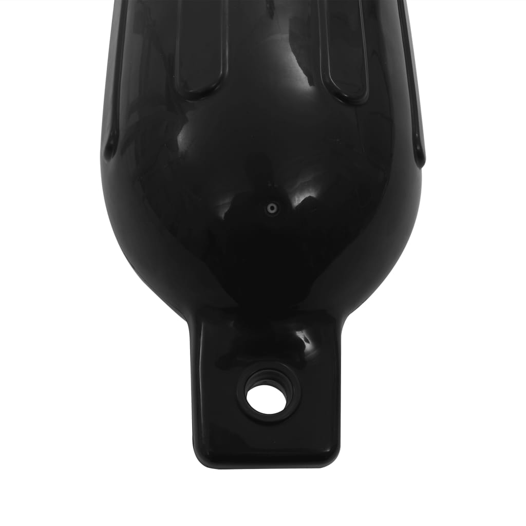 Boat fenders 4 pcs. Black 58.5x16.5 cm PVC