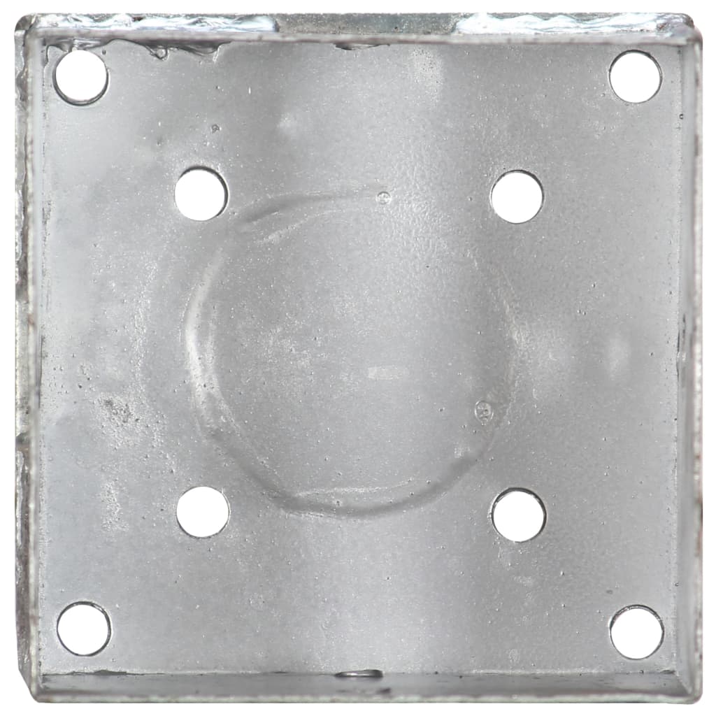 Erdspieße 2 Stk. Silbern 14×14×58 cm Verzinkter Stahl