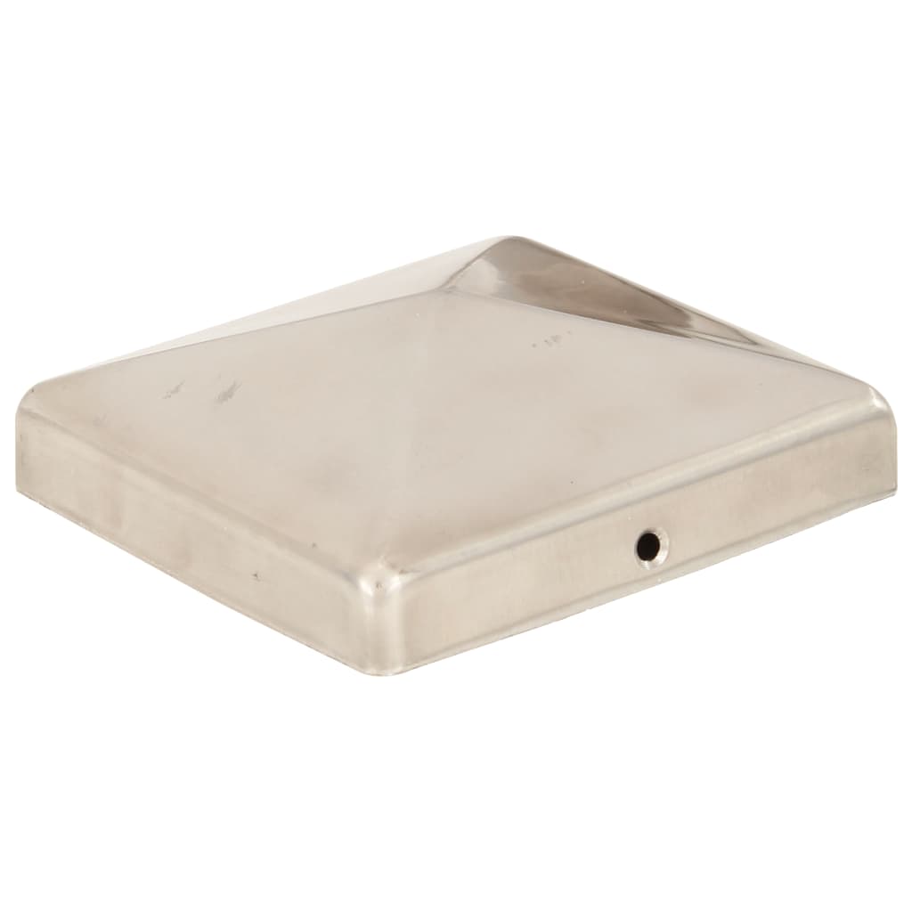 Pfostenkappen 6 Stk. Pyramide Edelstahl 101 x 101 mm