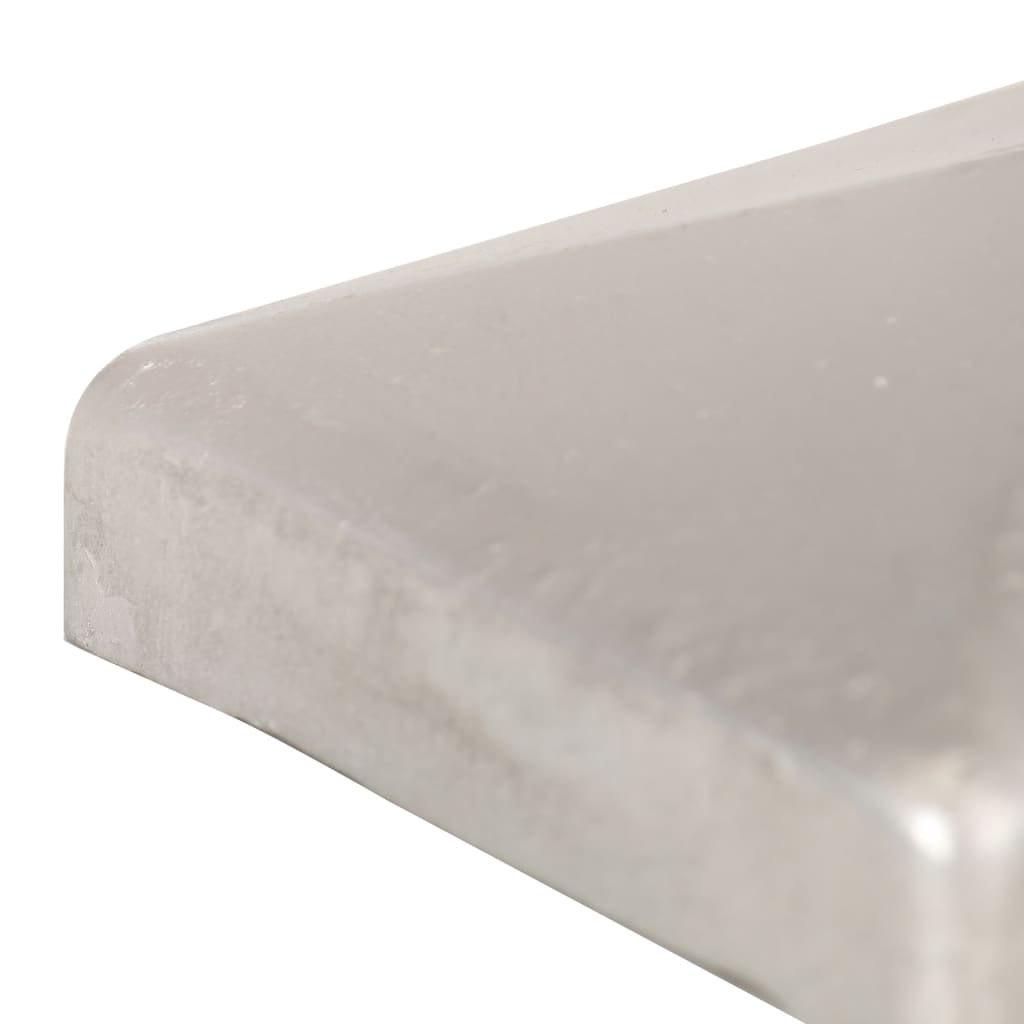 Pfostenkappen 6 Stk. Pyramide Verzinktes Metall 81 x 81 mm