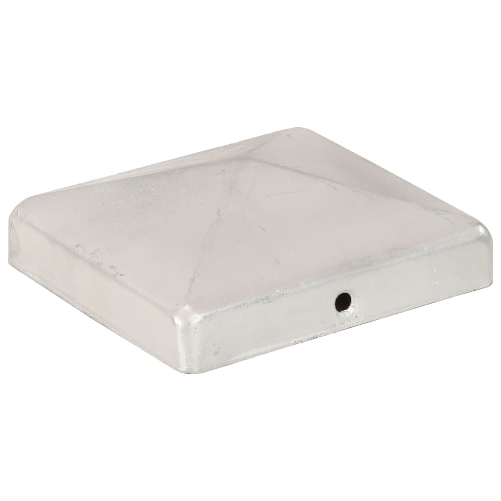 Pfostenkappen 6 Stk. Pyramide Verzinktes Metall 101 x 101 mm