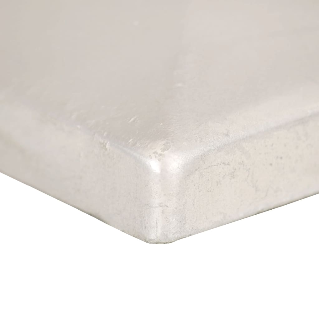 Pfostenkappen 6 Stk. Pyramide Verzinktes Metall 101 x 101 mm