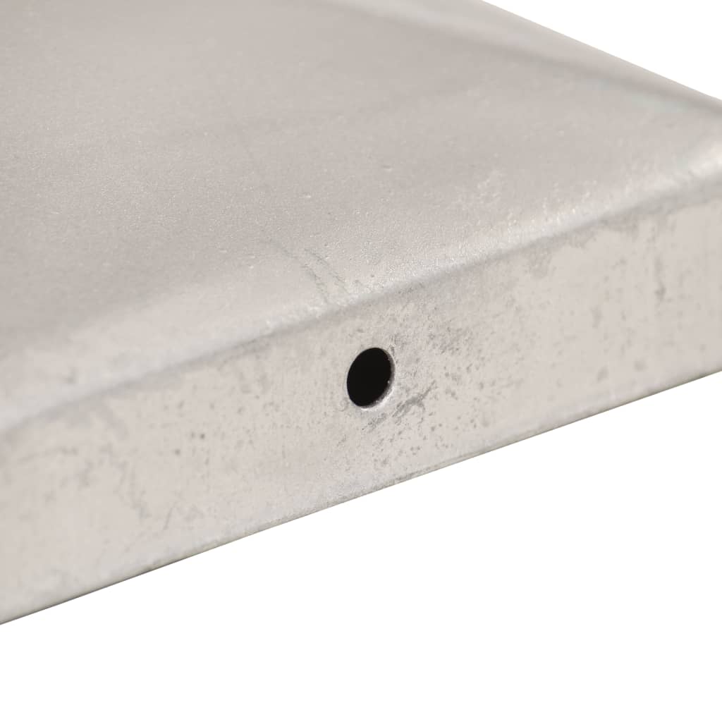 Pfostenkappen 6 Stk. Pyramide Verzinktes Metall 101 x 101 mm