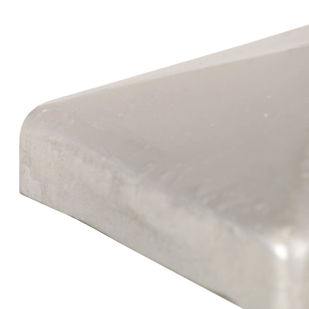 Pfostenkappen 6 Stk. Pyramide Verzinktes Metall 101 x 101 mm
