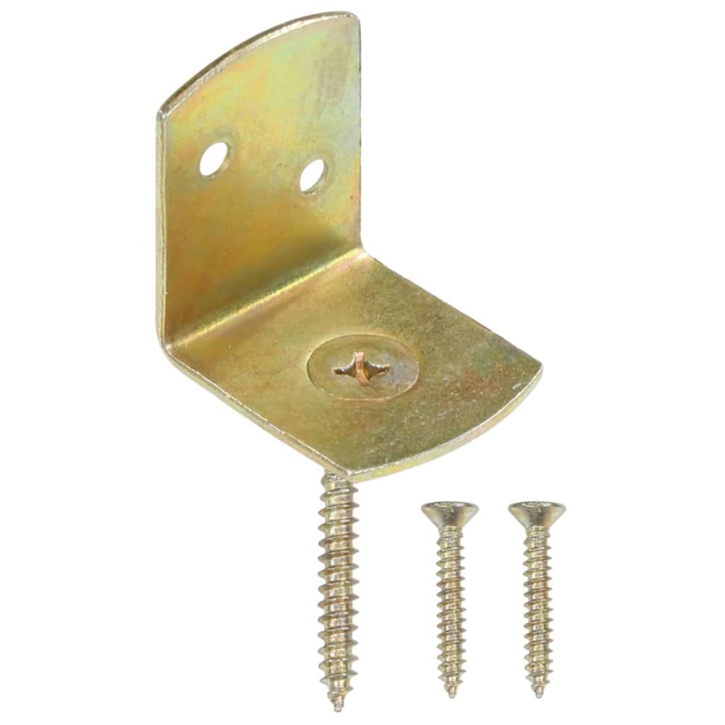 Flechtzaunhalter 48 Stk. L-Form Verzinktes Metall
