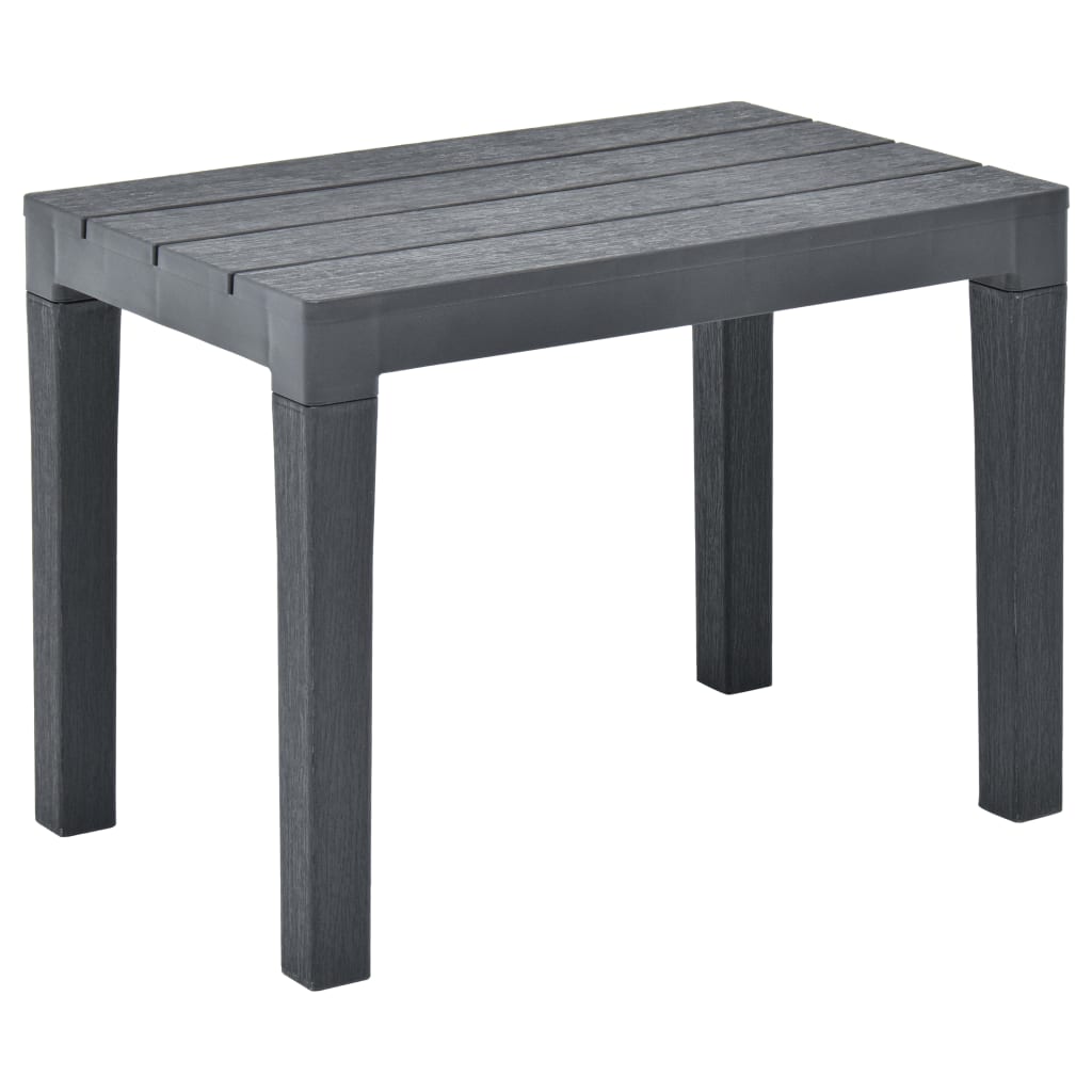 Garden benches 2 pcs. Anthracite plastic