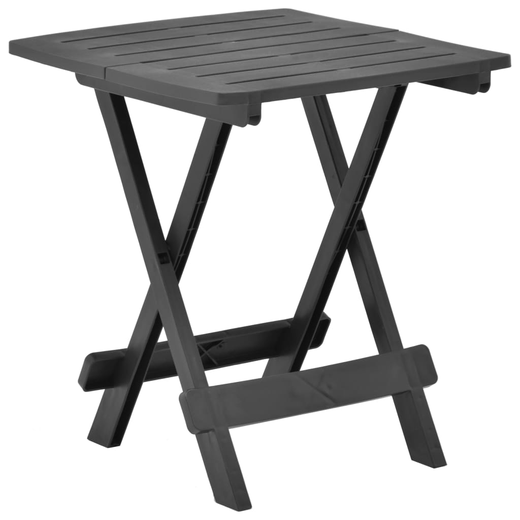 Garden Table Foldable Anthracite 45x43x50 cm Plastic