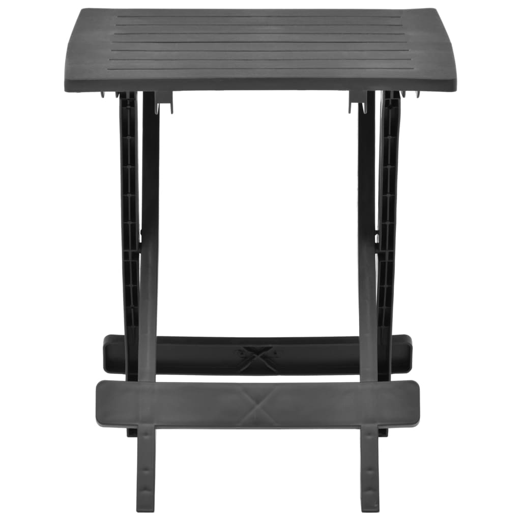 Garden Table Foldable Anthracite 45x43x50 cm Plastic