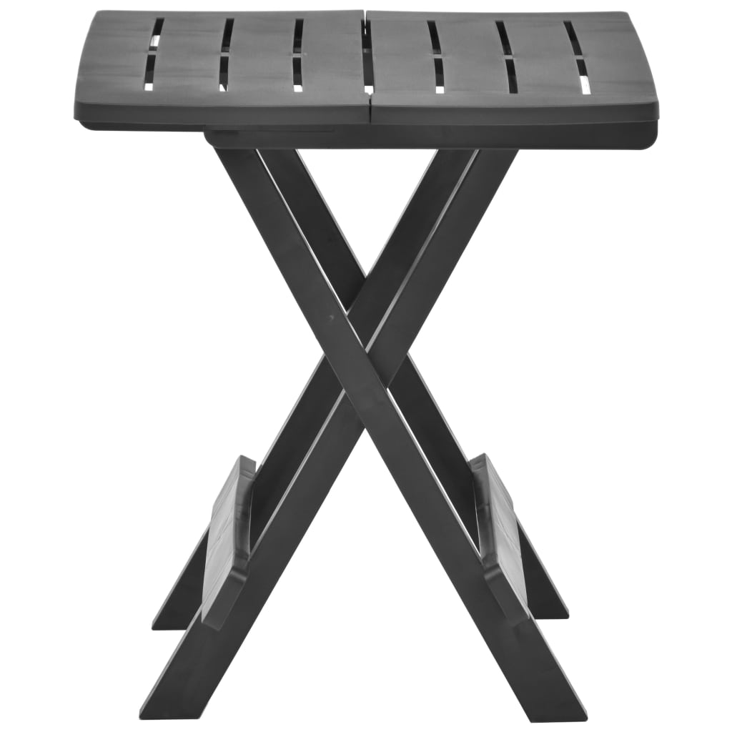 Garden Table Foldable Anthracite 45x43x50 cm Plastic