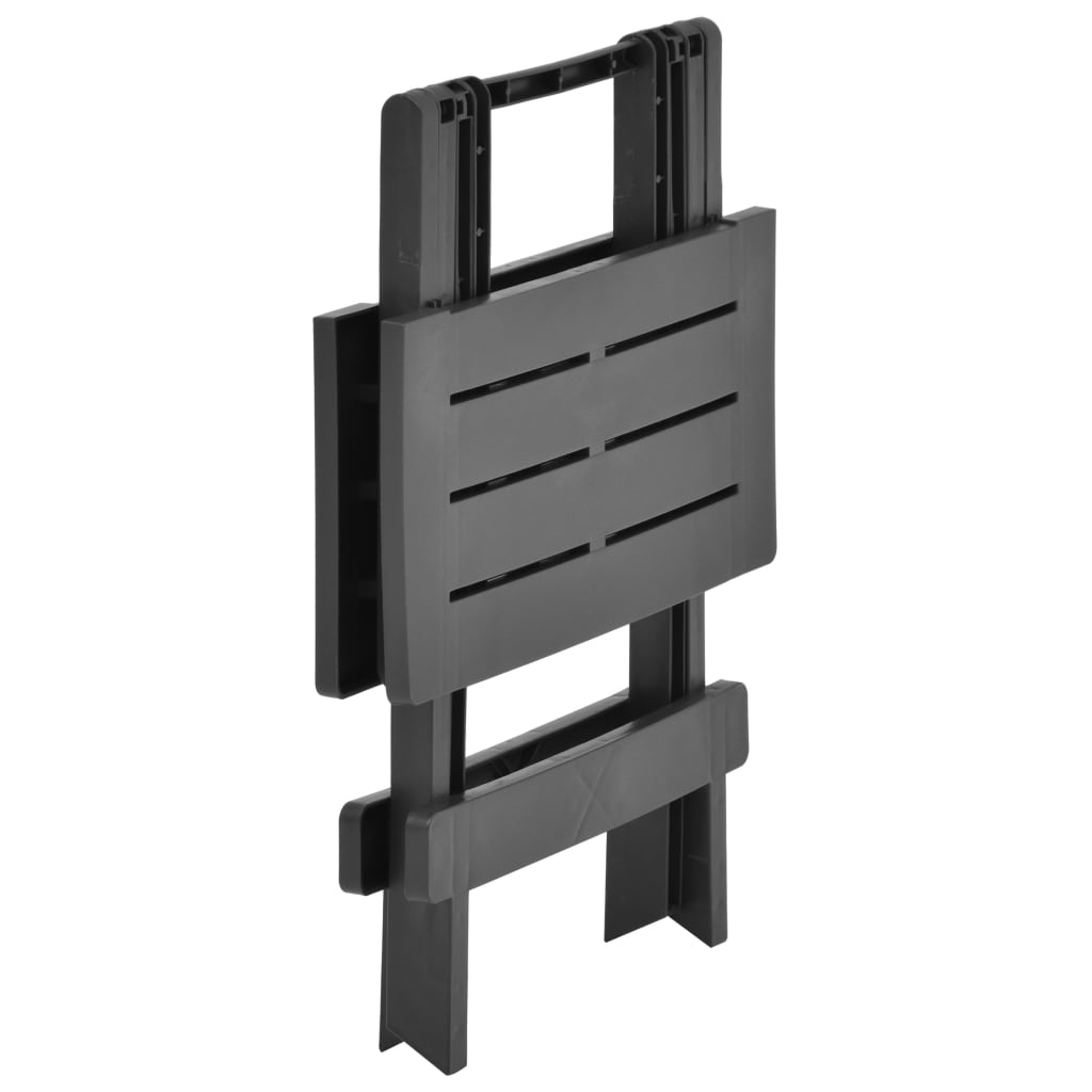 Garden Table Foldable Anthracite 45x43x50 cm Plastic