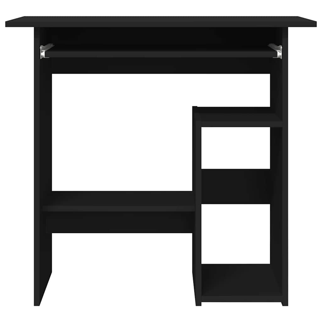 Desk Black 80x45x74 cm Wood Material