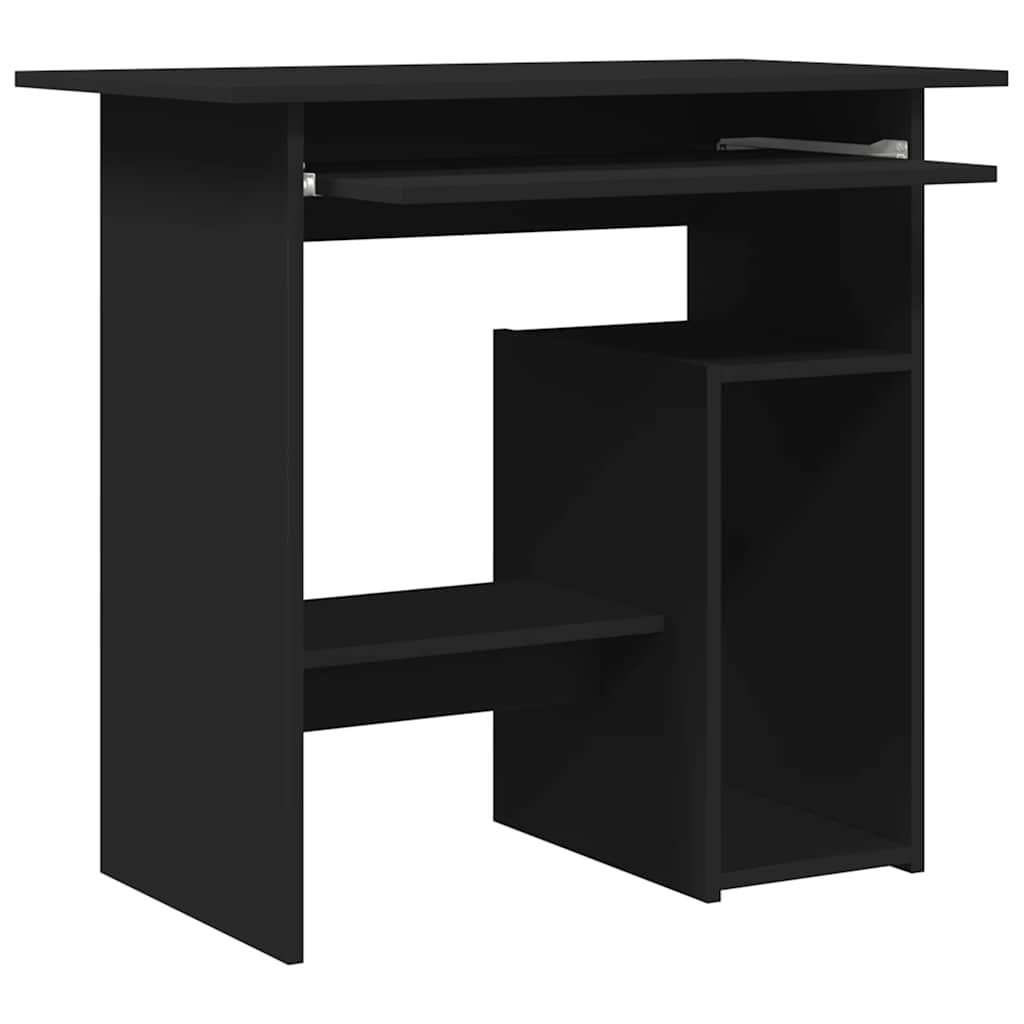 Desk Black 80x45x74 cm Wood Material