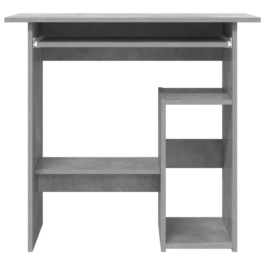 Schreibtisch Betongrau 80x45x74 cm Holzwerkstoff