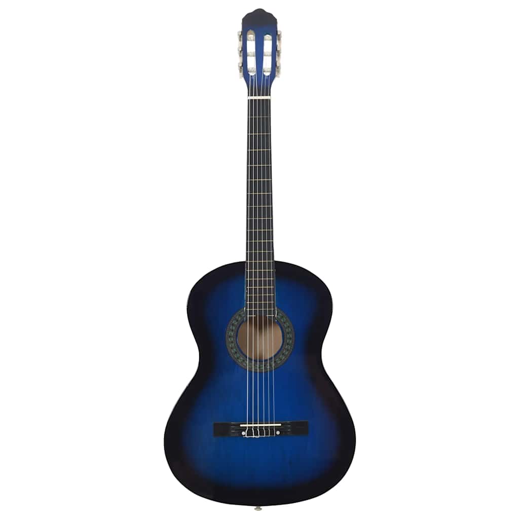 Klassikgitarre für Anfänger Blau 4/4 39" Lindenholz