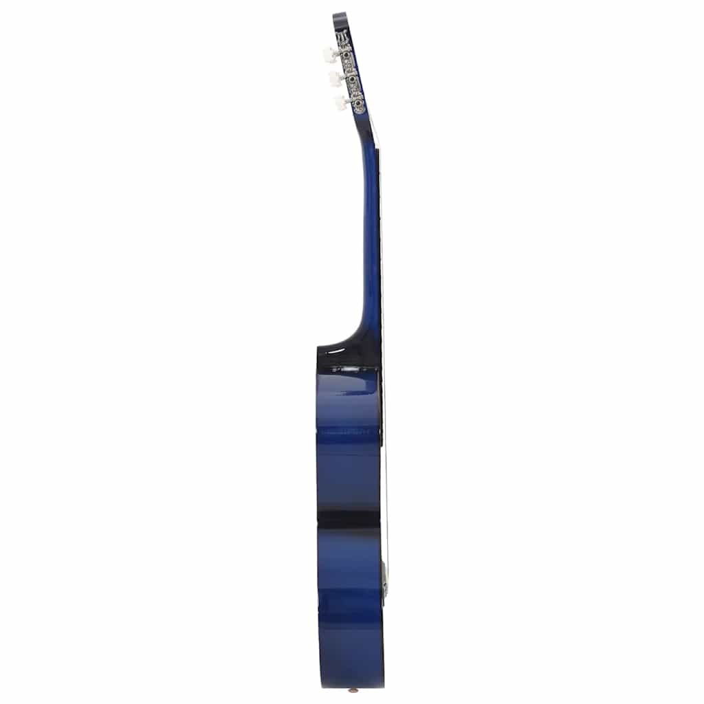 Klassikgitarre für Anfänger Blau 4/4 39" Lindenholz