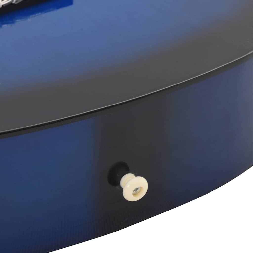 8-tlg. Klassikgitarren-Set für Anfänger Blau 3/4 36"