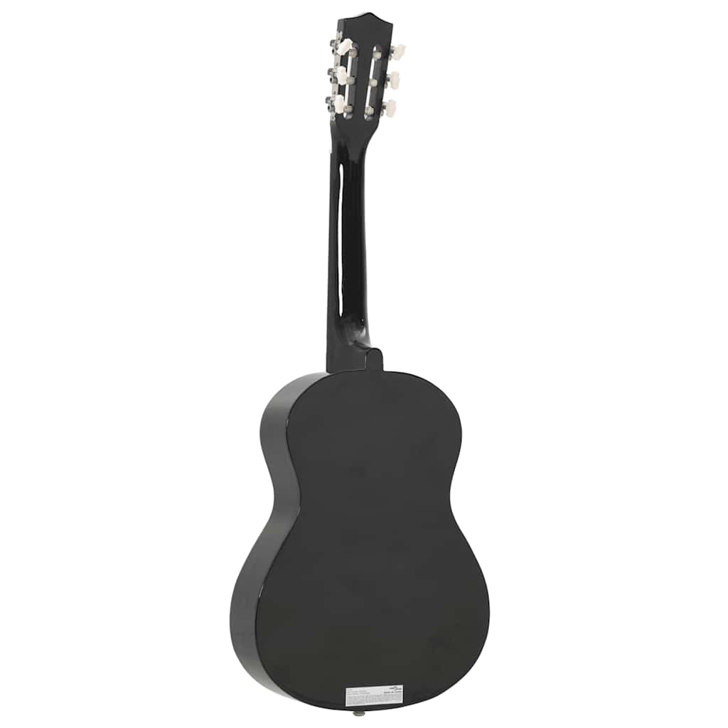 8-tlg. Klassikgitarren-Set für Anfänger Schwarz 1/2 34"