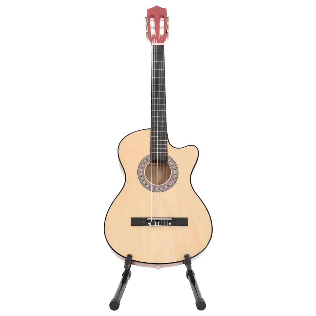 12-tlg. Westerngitarre Set Akustisch Cutaway mit 6 Saiten 38"