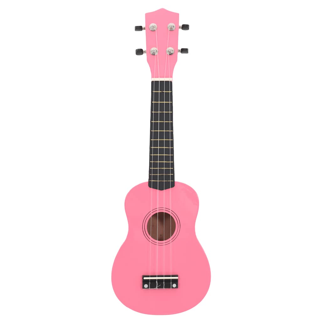 Sopran-Ukulele-Set mit Tasche für Kinder Rosa 21"