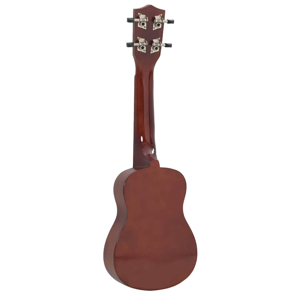 Sopran Ukulele Set für Kinder mit Tasche Dunkles Holz 23"