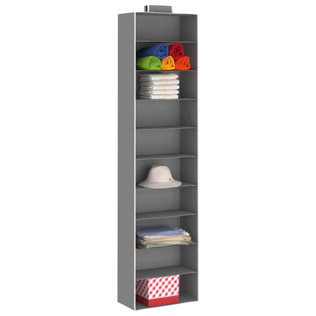 Hanging storage for closets 2 pcs. with 10 compartments fabric