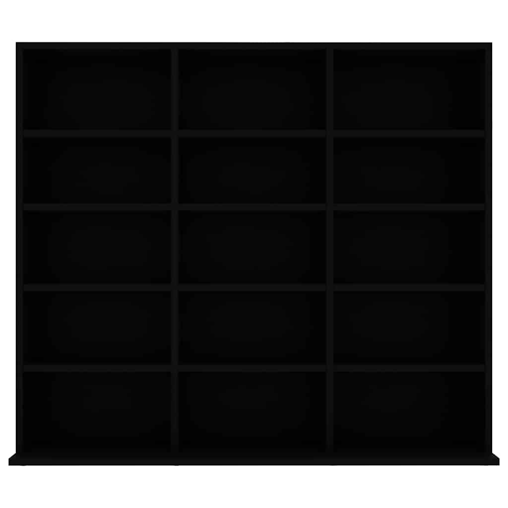 CD-Regal Schwarz 100x23x89,5 cm Holzwerkstoff