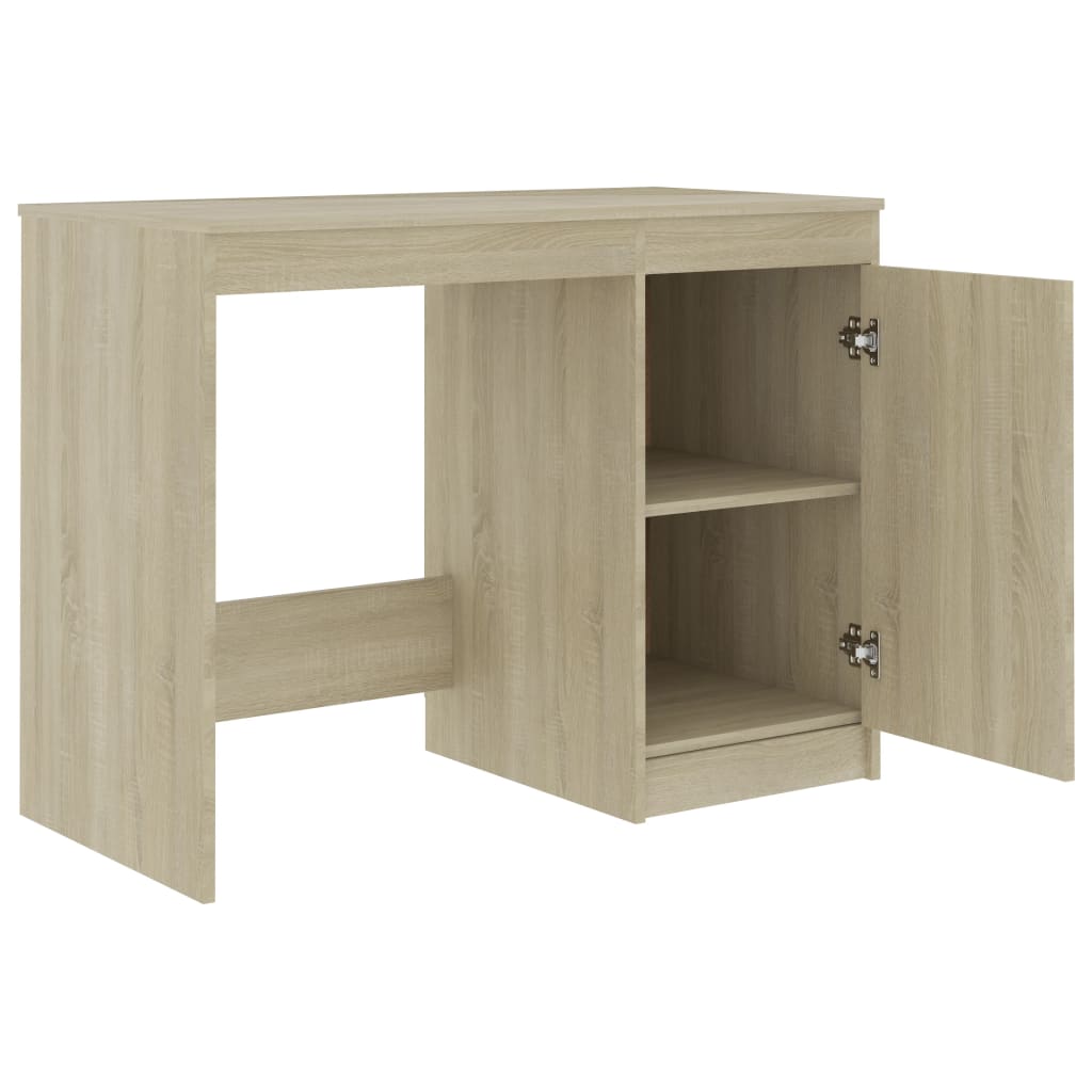 Desk Sonoma Oak 100x50x76 cm Wood Material
