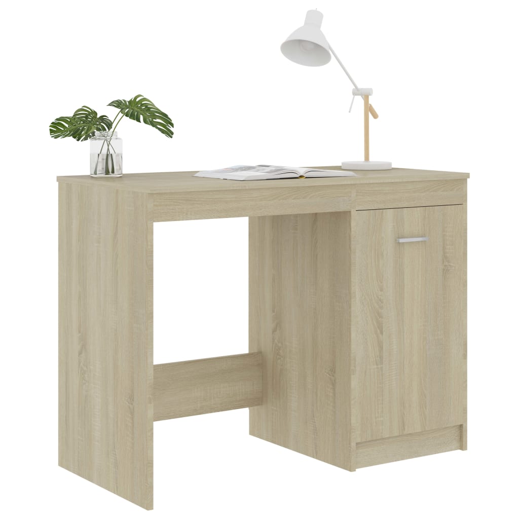 Desk Sonoma Oak 100x50x76 cm Wood Material
