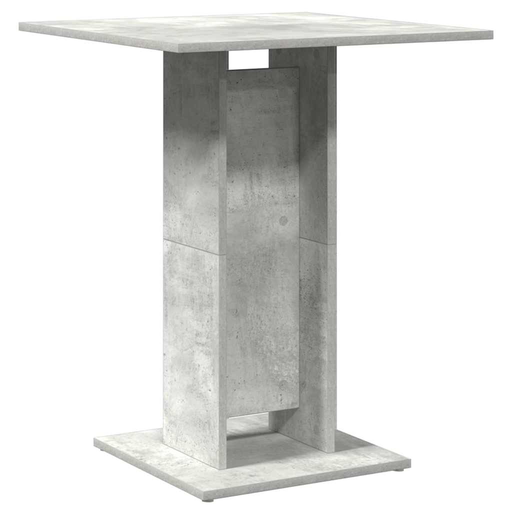 Bistrotisch Betongrau 60x60x75 cm Holzwerkstoff