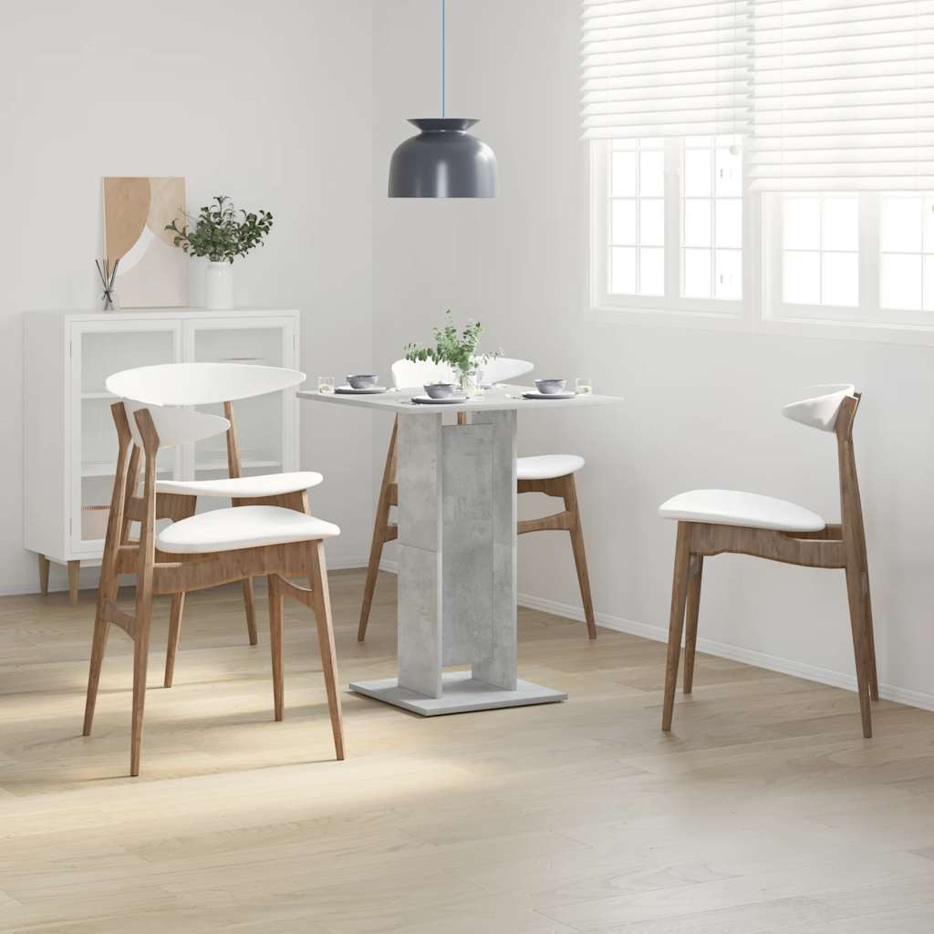 Bistrotisch Betongrau 60x60x75 cm Holzwerkstoff