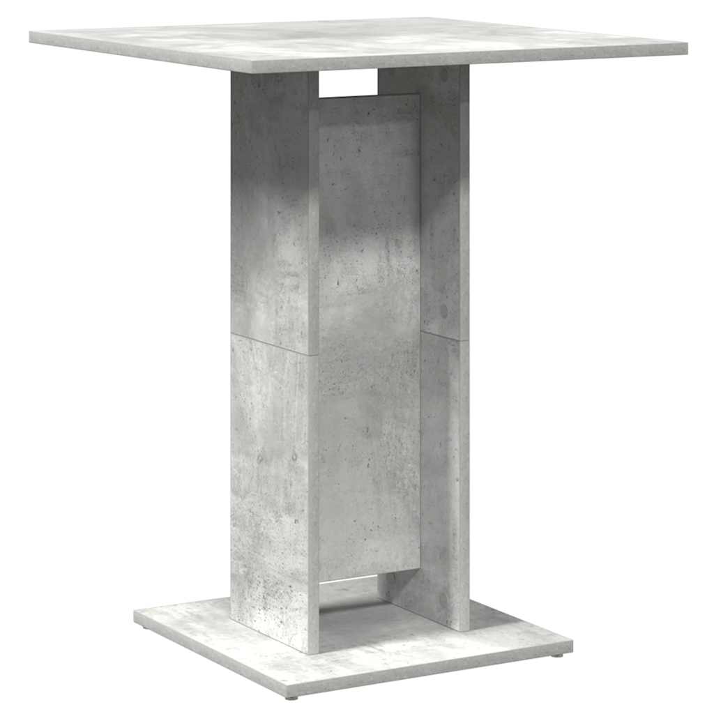 Bistrotisch Betongrau 60x60x75 cm Holzwerkstoff