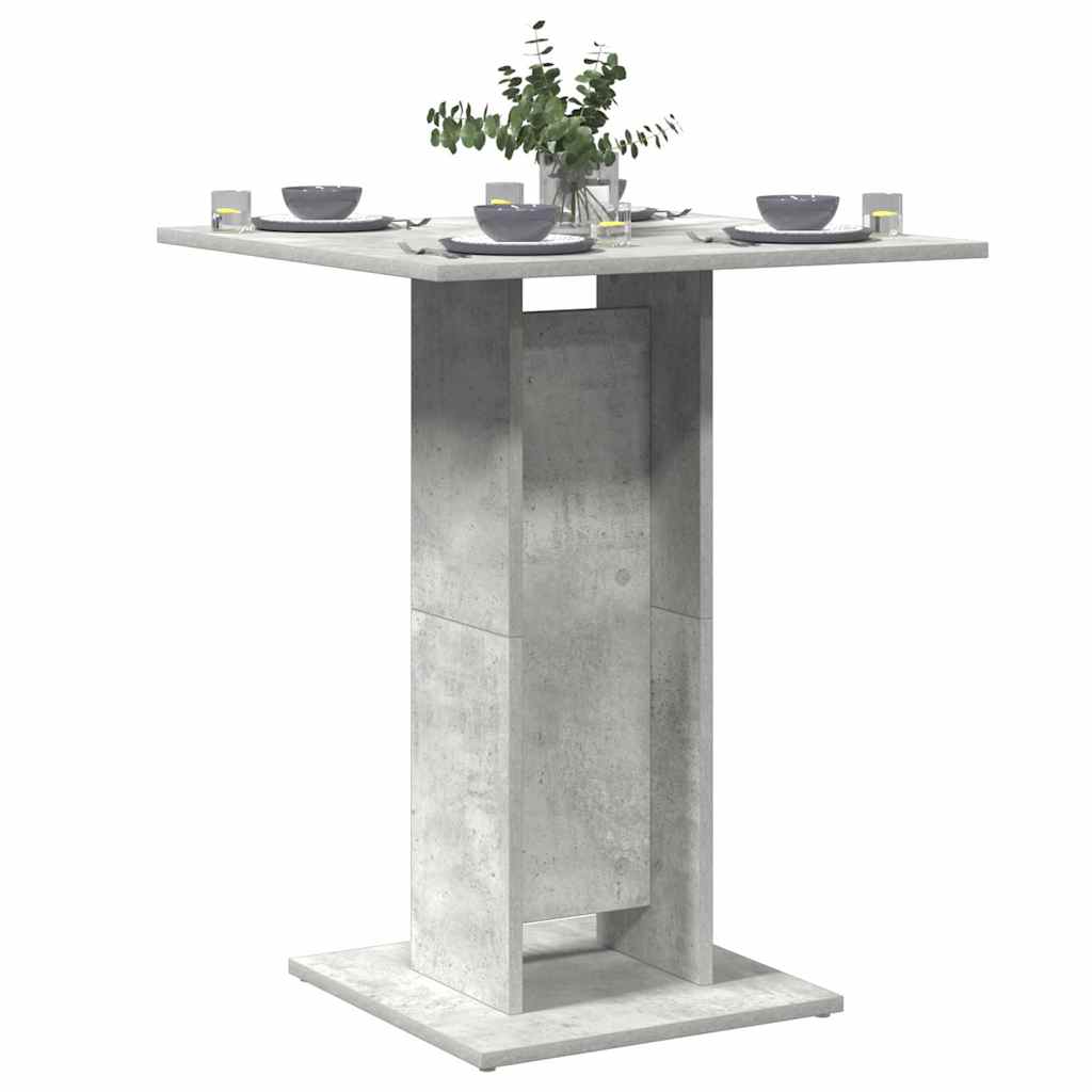 Bistrotisch Betongrau 60x60x75 cm Holzwerkstoff