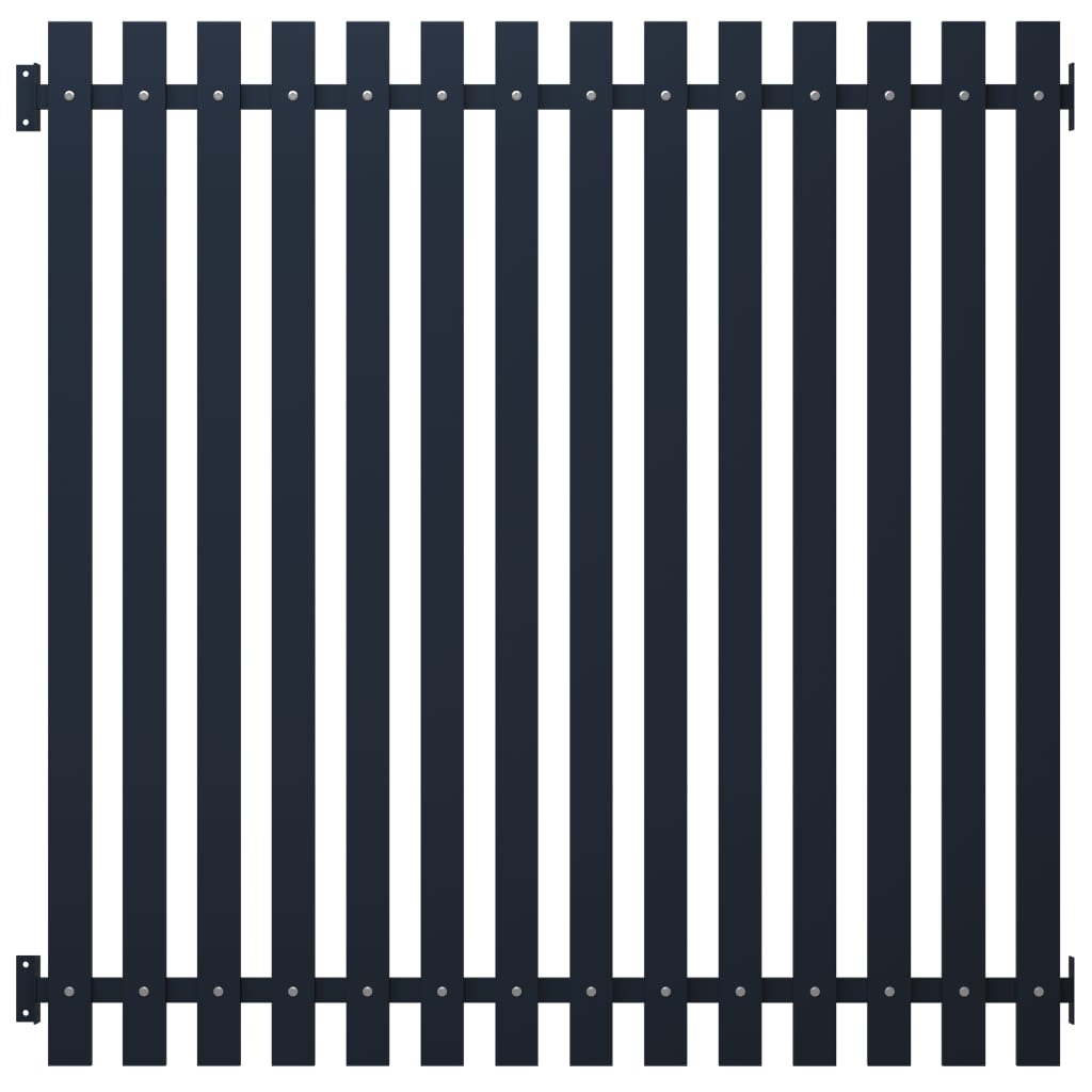 Zaunelement Anthrazit 178 x 170 cm Pulverbeschichteter Stahl
