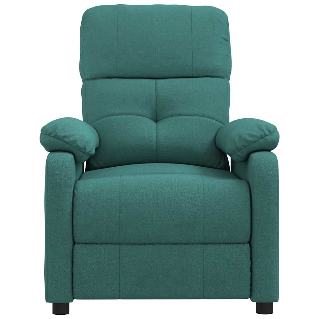 Massagesessel Dunkelgrün Stoff