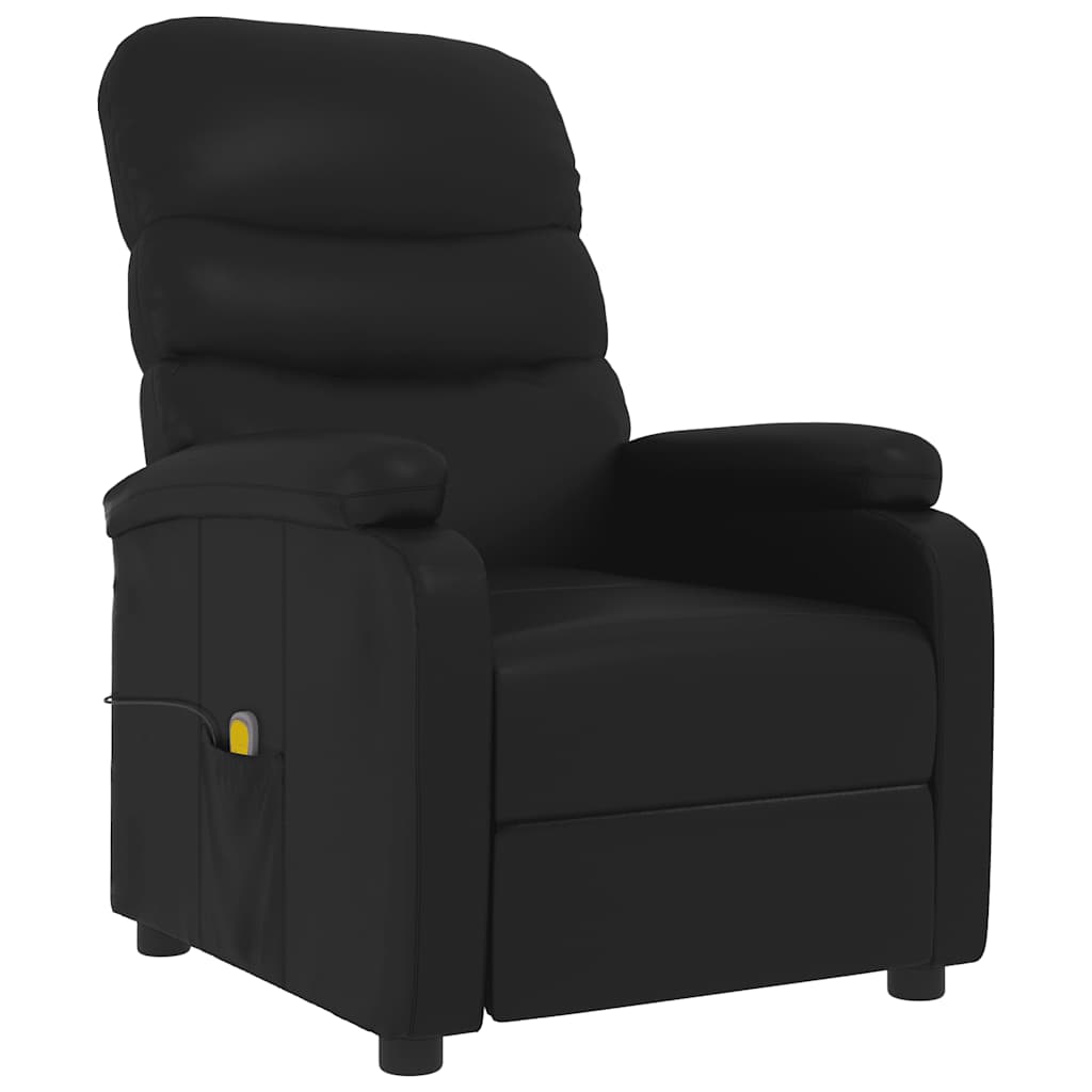 Massagesessel Schwarz Kunstleder