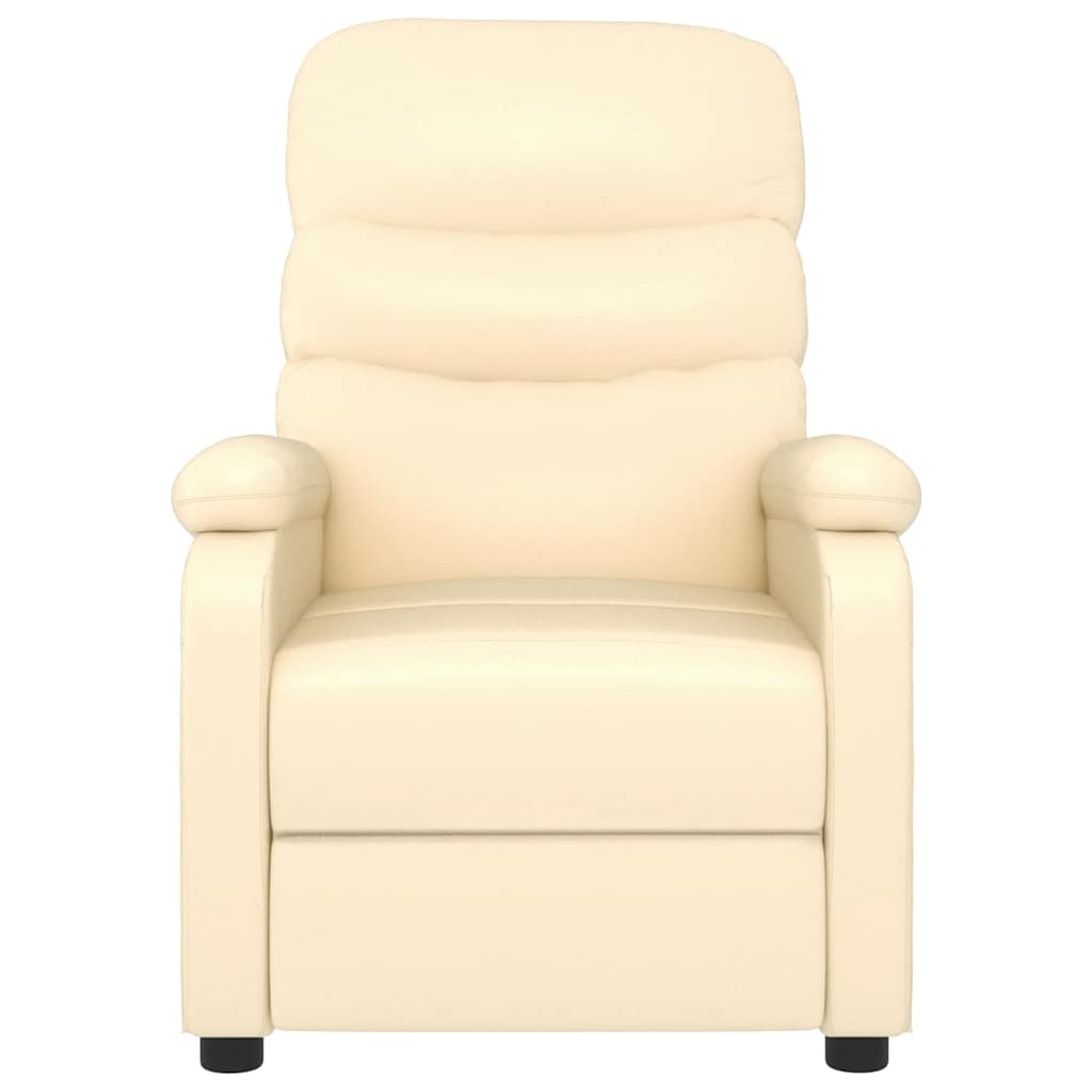 Massagesessel Creme Kunstleder