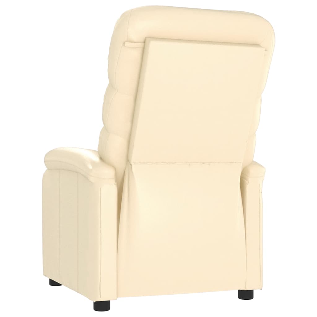 Massagesessel Creme Kunstleder