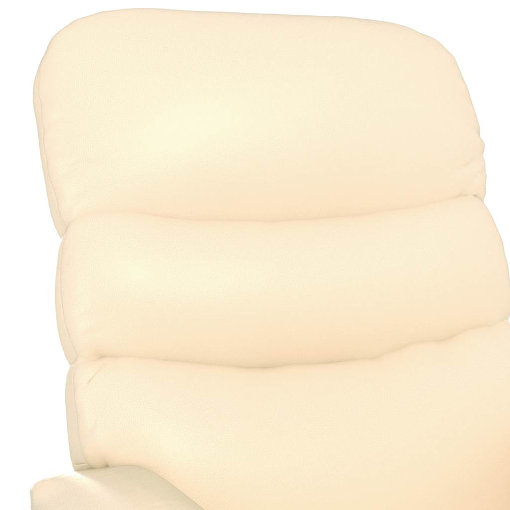 Massagesessel Creme Kunstleder