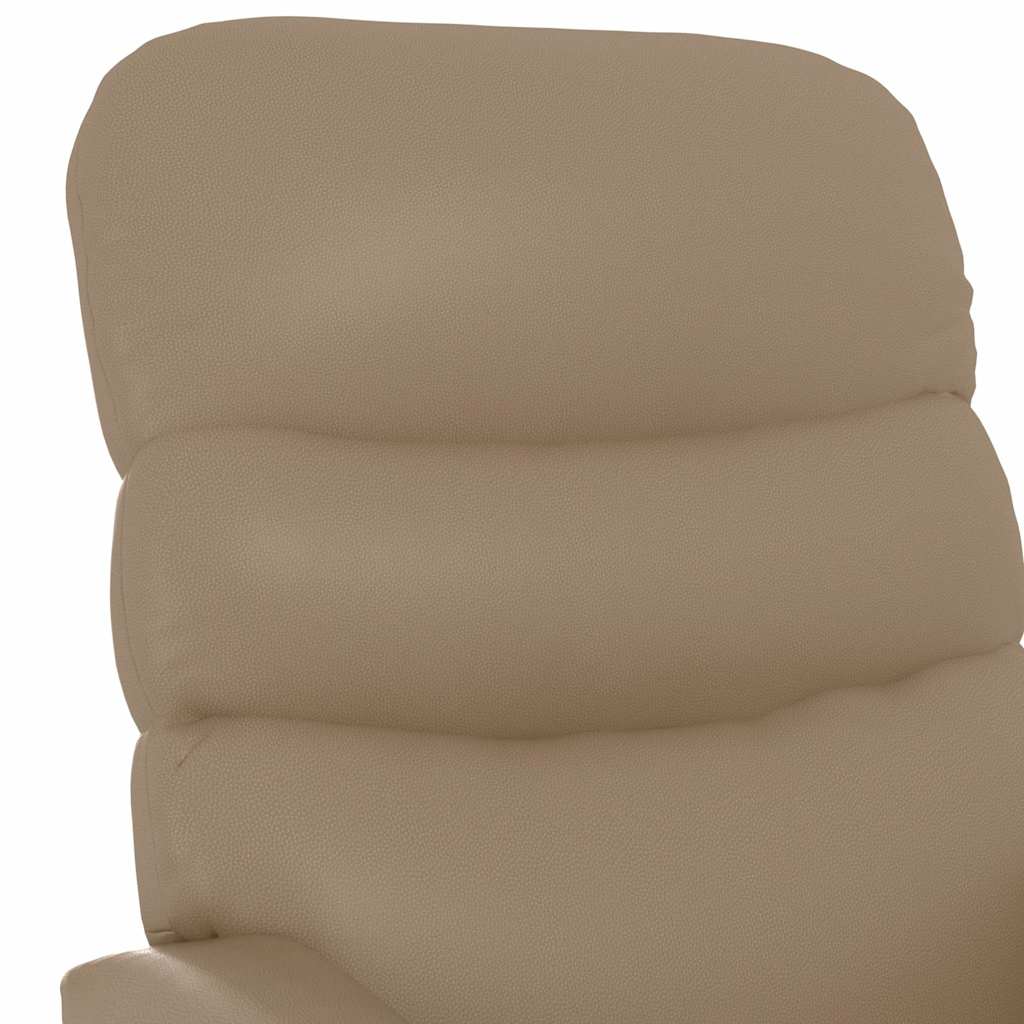 Massagesessel Cappuccino-Braun Kunstleder