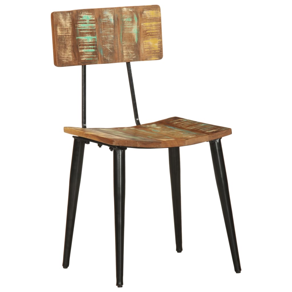 Dining room chairs 2 pcs. Solid reclaimed wood