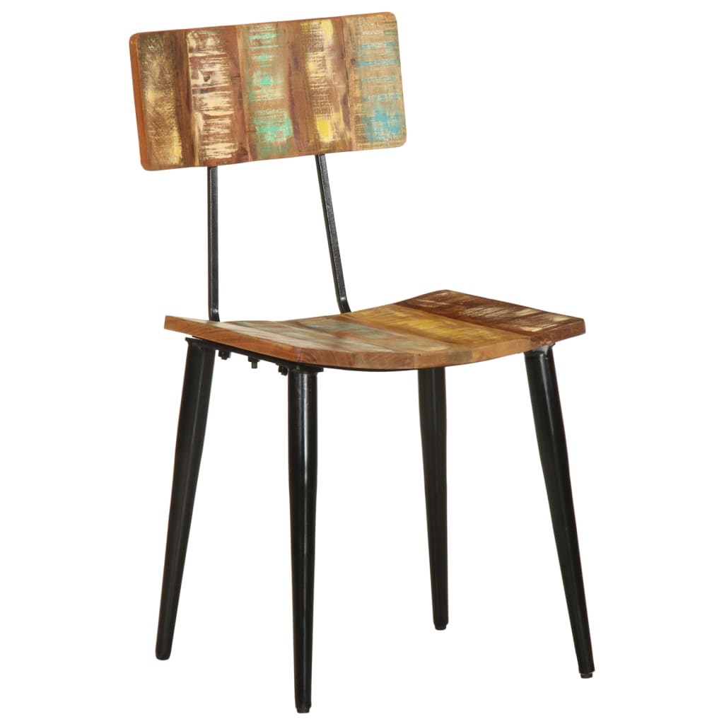 Dining room chairs 2 pcs. Solid reclaimed wood