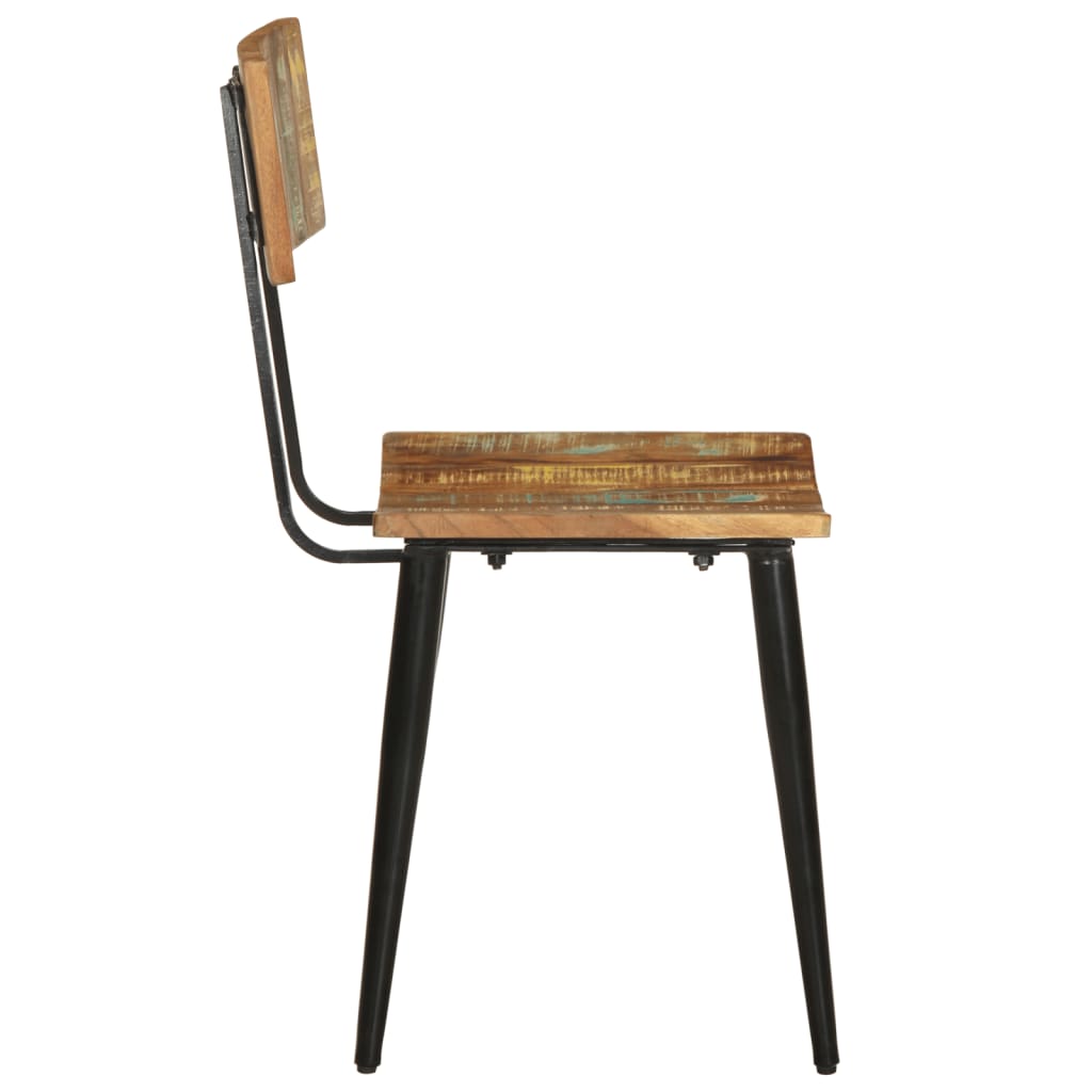 Dining room chairs 2 pcs. Solid reclaimed wood