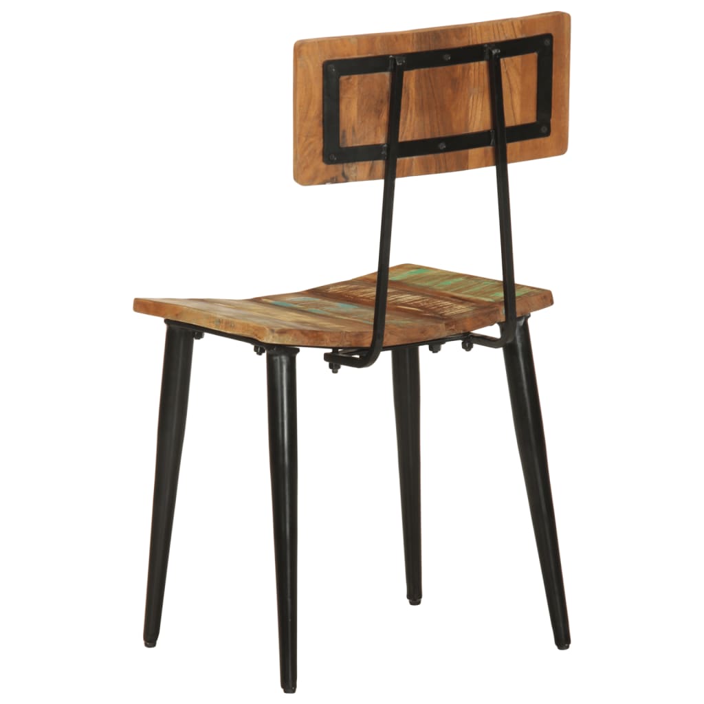 Dining room chairs 2 pcs. Solid reclaimed wood